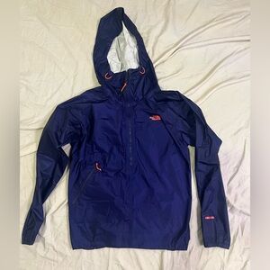 North Face Blue Hooded Rain Jacket Women’s M